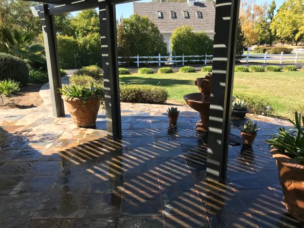 this is a picture of Newport News stamped patio